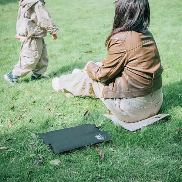 Elosung 4 Pcs Green Waterproof Outdoor Picnic Mat Moisture Proof Thermal Seat Pad Foldable And Lightweight Travel Cushion Picnic Accessories