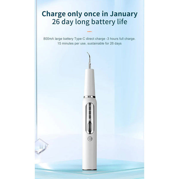 Black Ultrasonic Dental Cleaner Home Use Plaque Remover Sonic Tooth Stain And Tartar Cleaning Tool Dental Instruments
