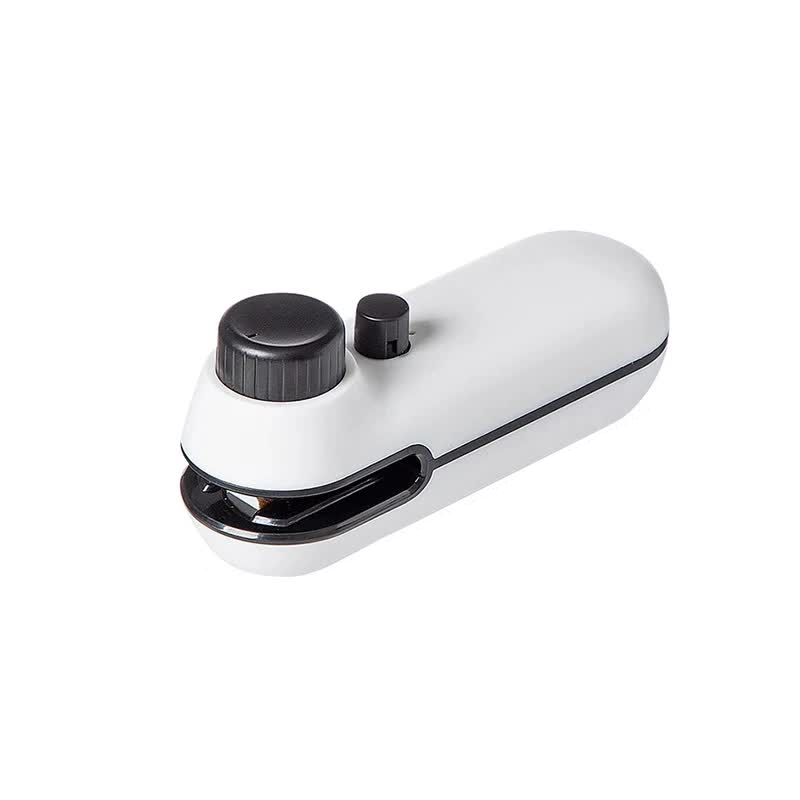 Elosung White Portable Mini Food Vacuum Sealer Convenient Household Snack Bag Sealing Machine Vacuum Sealers