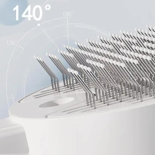 White Pet Grooming Spray And Massage Brush | One Click Hair Removal Comb For Cats & Dogs Uv Sterilization Mites Control Dog Grooming