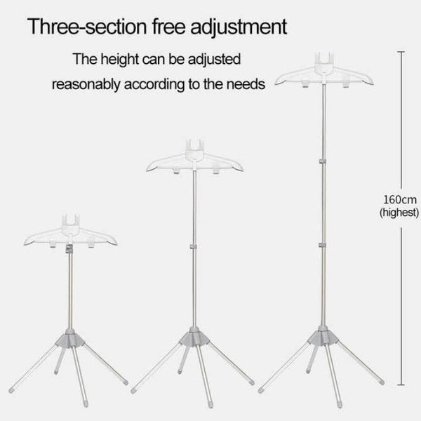 Elosung Black Foldable Garment Steamer Stand Independent Support For Home Use Irons & Press Irons
