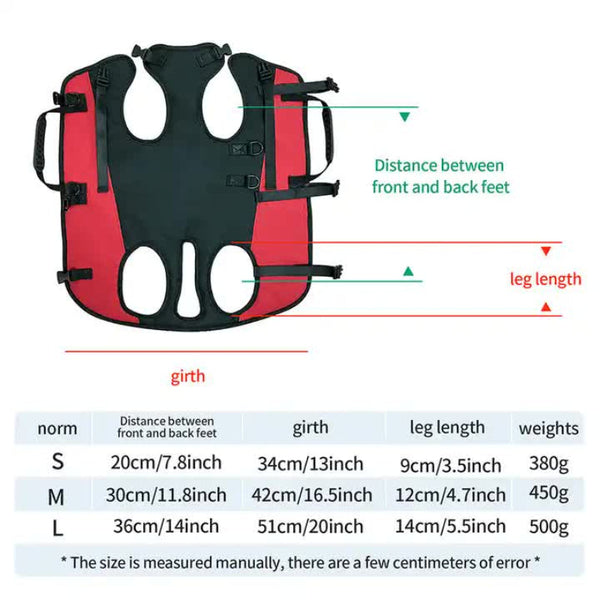 Elosung Small Blue Multifunctional Pet Backpack With Straps Outdoor Assist Walking Harness Carrier For Dogs And Cycling Pet Transport