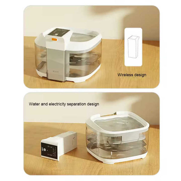 Elosung Black 4.5L Rechargeable Pet Water Fountain For Cats And Dogs Automatic Circulating Dispenser With Large Capacity Dog Fountains