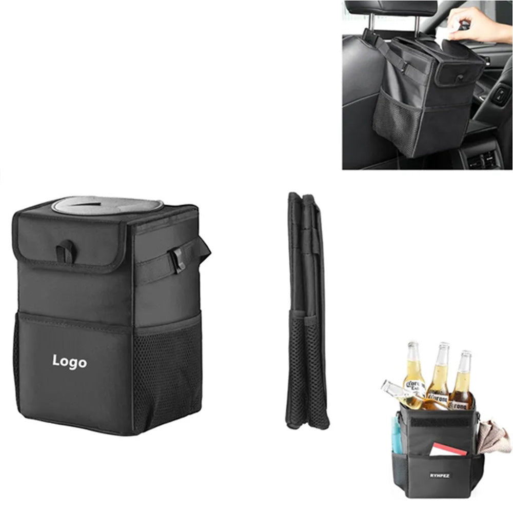 Elosung Car Trash Can Waterproof Insulated Cooler Bag Foldable Auto Organizer Multi Purpose Car Organisers