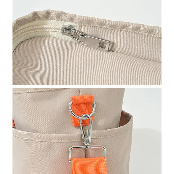 Elosung Khaki Multi Function Diaper Bag With Insulated Lining Large Capacity Mommy Shoulder & Crossbody Women's Bags & Handbags