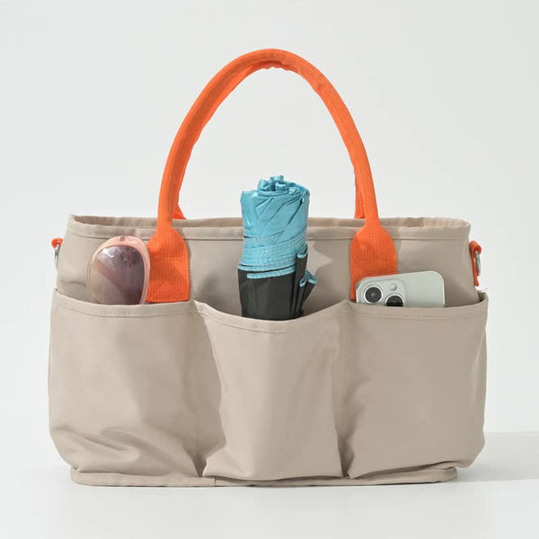 Elosung Khaki Multi Function Diaper Bag With Insulated Lining Large Capacity Mommy Shoulder & Crossbody Women's Bags & Handbags