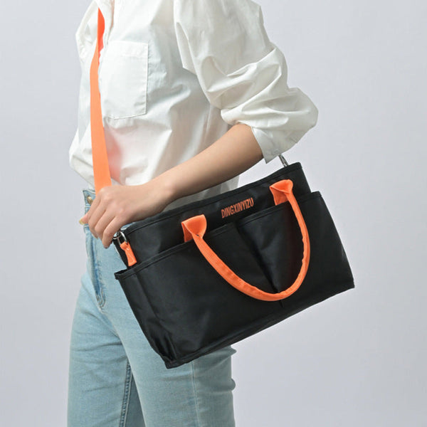 Elosung Black Multi Function Diaper Bag With Insulated Lining Large Capacity Mommy Shoulder & Crossbody Little One Women's Bags & Handbags