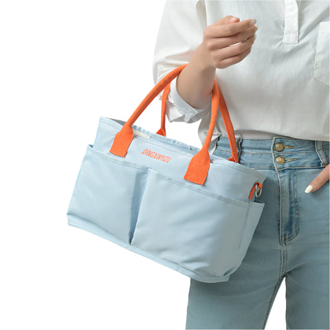 Elosung Blue Multi Function Diaper Bag With Insulated Lining Large Capacity Mommy Shoulder & Crossbody Women's Bags & Handbags