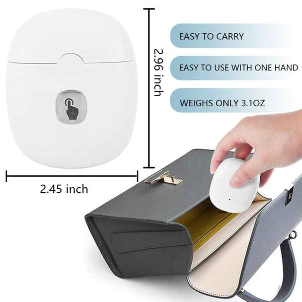 Elosung White Automatic Electric Nail Trimmer With Led Light Rechargeable Clipper And File For Adults & Kids Portable Care Device Electric Files & Too