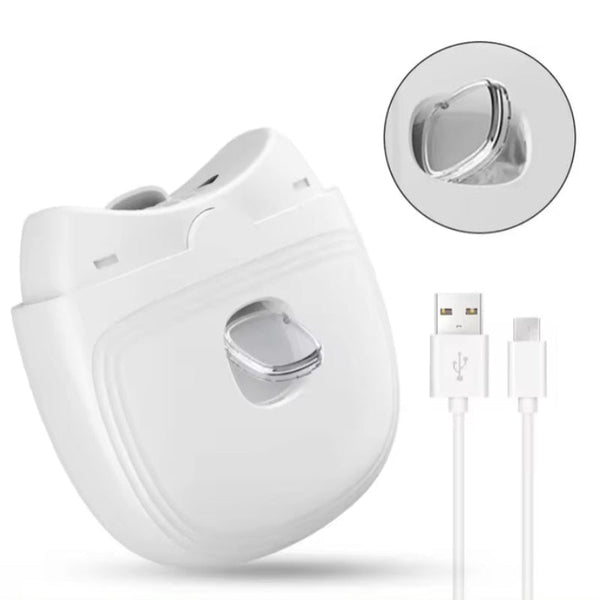 Elosung Pink Automatic Electric Nail Trimmer With Led Light Rechargeable Clipper And File For Adults & Kids Portable Care Device Electric Files & Tool