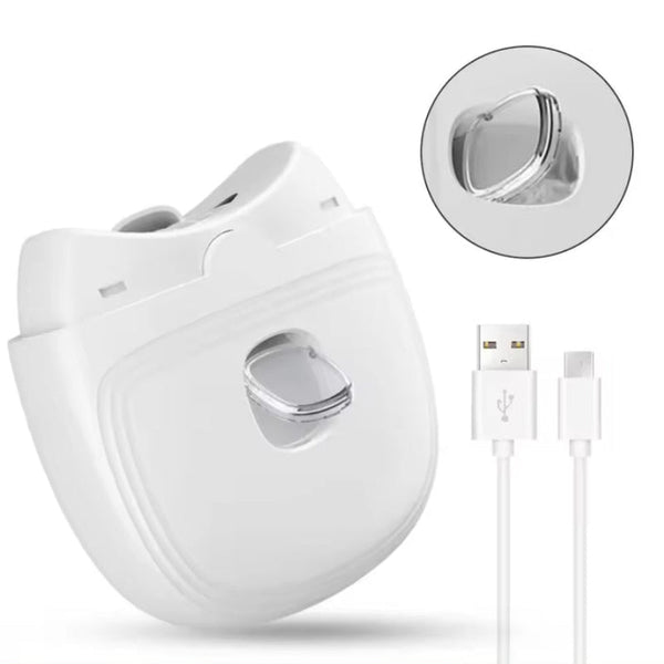 Elosung Purple Automatic Electric Nail Trimmer With Led Light Rechargeable Clipper And File For Adults & Kids Portable Care Device Electric Files & To