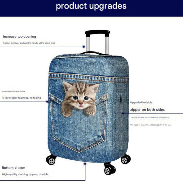 Elosung L 25 28 Inch Elastic Luggage Cover With Zipper Travel Suitcase Protector Scratch Resistant Other Luggage