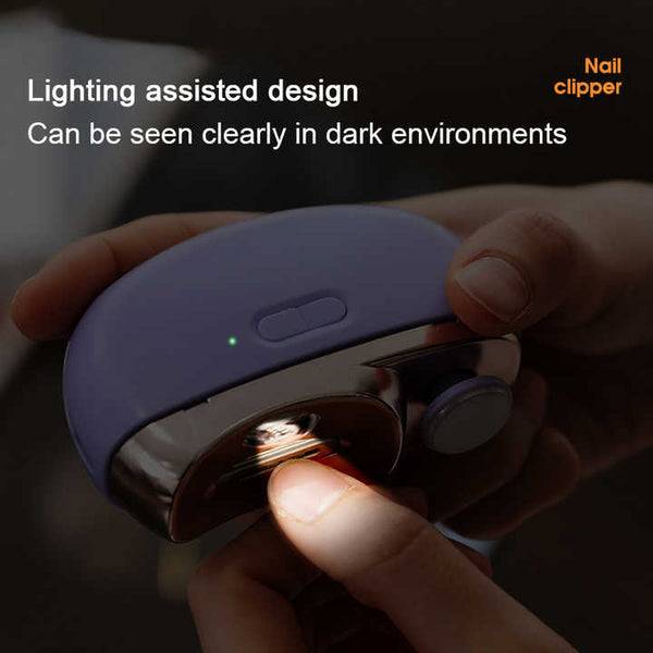 Elosung Pink Automatic Electric Nail Clipper & Grinder Multi Functional Safe Trimmer For Adults Kids Manicure & Pedicure Tools & Kits