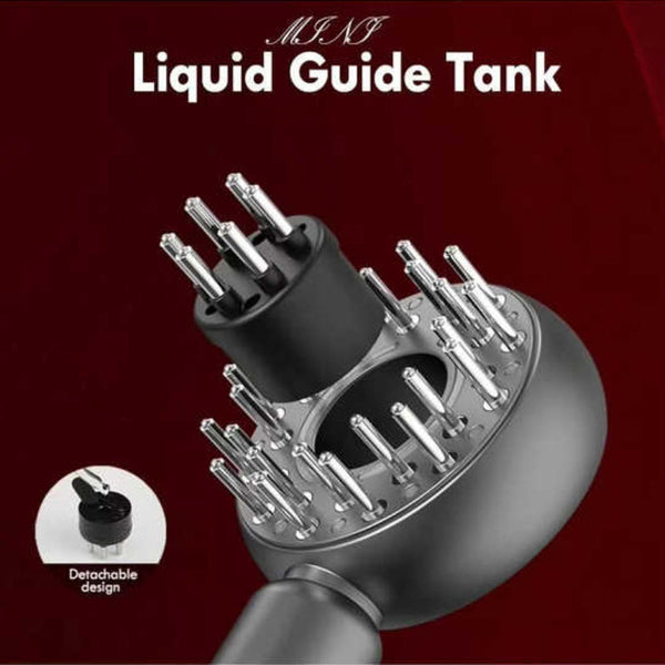 Elosung Blue Intelligent Scalp Massager Brush With Red Light Therapy Hair Care Volumizing And Essence Applicator Massagers