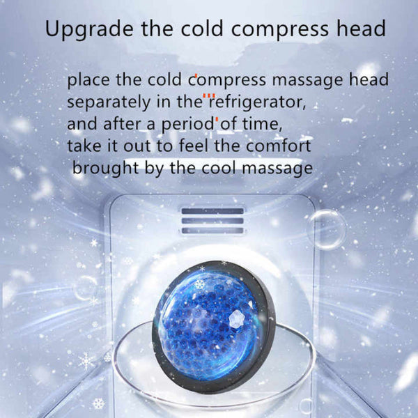 Elosung Silver Mini 4 Head Deep Tissue Massage Gun Portable Wireless Fascia For Muscle Relaxation With Cold & Heat Therapy Lcd Display Massagers