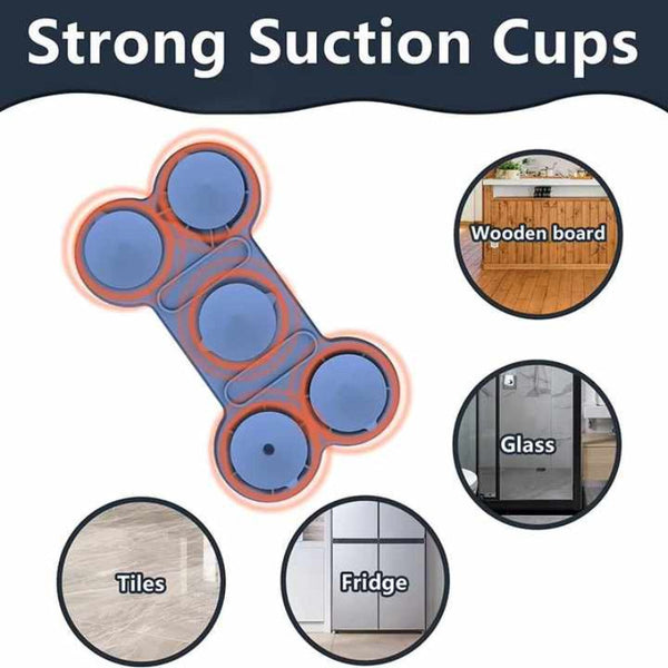 Elosung Blue Silicone Pet Licking Mat Slow Feeder Pad With Strong Suction And Foldable Design Heat Resistant 40Ac To 240Ac For Dogs Cats Dog Feeding M