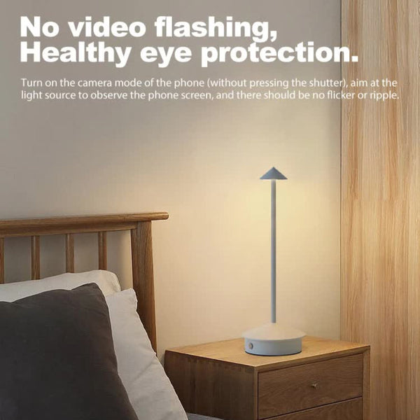 Elosung Black Modern Minimalist Aluminum Led Mushroom Night Light Creative Bedside Atmosphere Lamp For Dining Room And Bedroom Night Lights