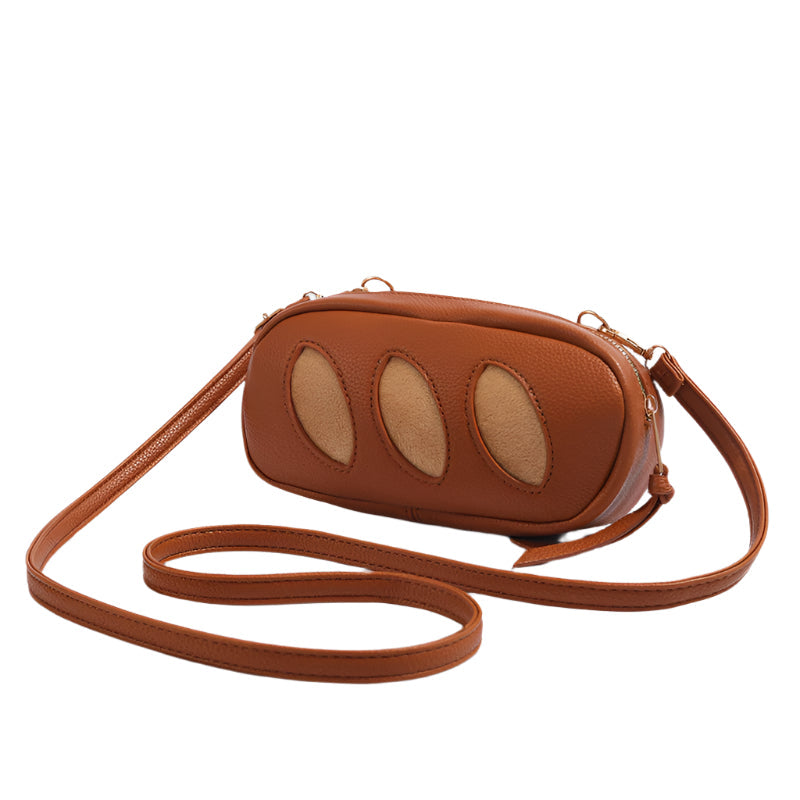 Elosung Creative Cute Baguette Crossbody Unique Bread Design Fashionable Shoulder For Daily Use Women's Bags & Handbags