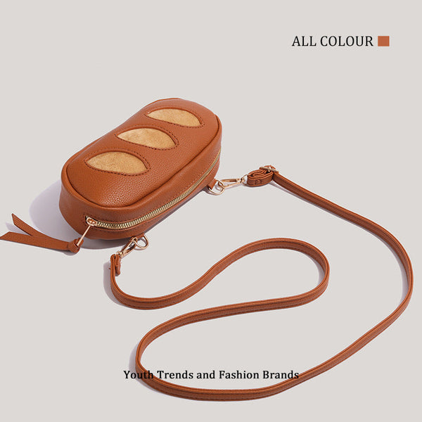 Elosung Creative Cute Baguette Crossbody Unique Bread Design Fashionable Shoulder For Daily Use Women's Bags & Handbags