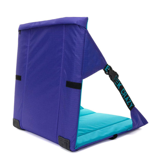 Elosung Blue Portable Outdoor Camping Seat Pad With Backrest Foldable & Waterproof Concert Cushion 600D Oxford Fabric Ideal For Hiking Picnics Camping