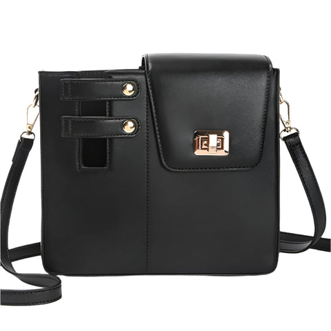 Elosung Black Portable Beverage Bottle Cup Holder Bag Trendy Crossbody Design For Daily Commute No Water Waist Packs & Bags