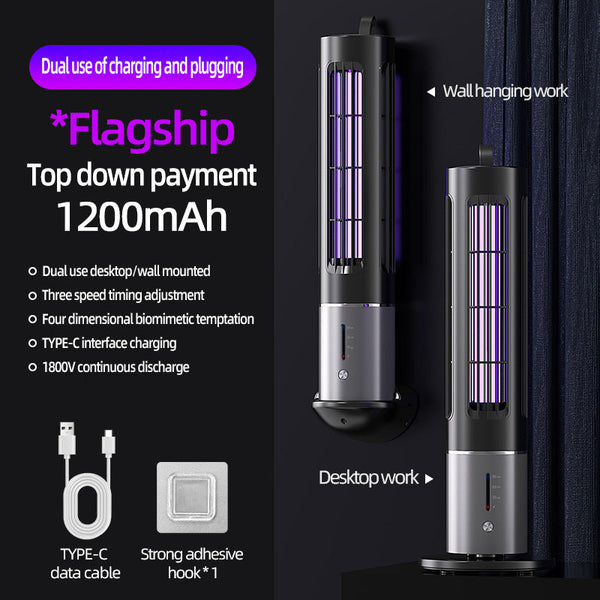 Elosung Electric Mosquito Killer Lamp With Detachable Housing And Timer Function Usb Rechargeable Lamps