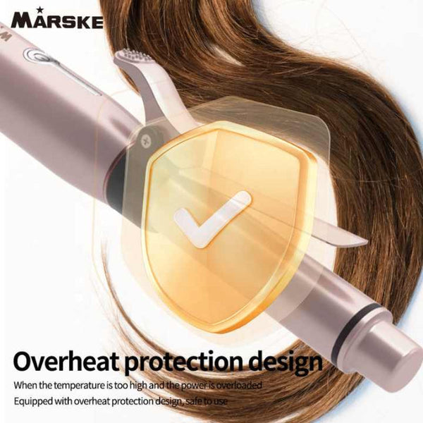 Elosung Cordless Hair Curler And Straightener | Wireless Rechargeable Curling Iron 2 Temperature Settings Compact & Travel Friendly Straightening & Cu