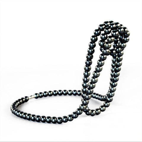 Elosung Black Modern Floating Pearl Wine Elegant Home Decor Unique Kitchen Accessory For Dining Bar And Living Room Racks