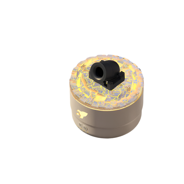 Elosung White Creative Cannon Shaped Aromatherapy Diffuser With Colorful Led Lights 280Ml Ultrasonic Humidifier Dual Mist Modes Desktop Small Air Fres