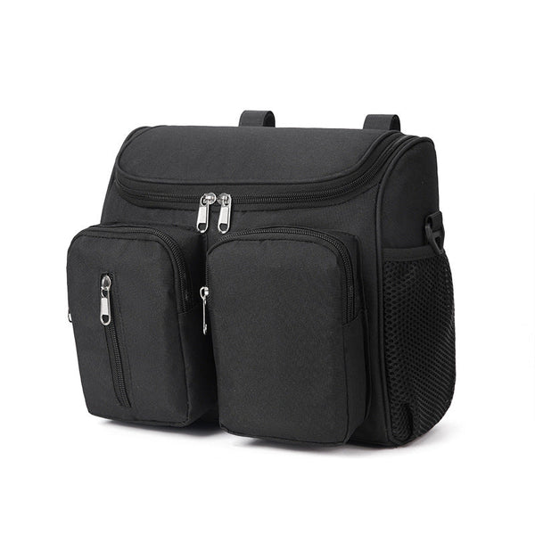 Elosung Black Little One Stroller Organizer Bag Multi Purpose Diaper Storage For Moms Lightweight And Travel Friendly Pram Organisers & Nets