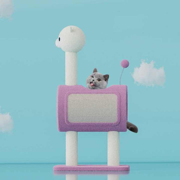 Elosung Green Dinosaur Theme Cat Tree With Tunnel Multi Functional Scratching Post And Playhouse Furniture & Scratchers