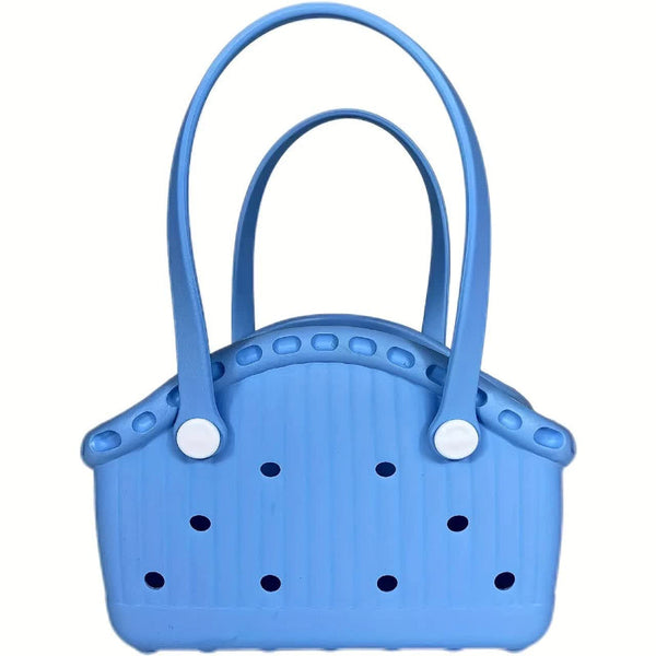 Elosung Blue Portable Eva Pet Handbag Diy Custom Decoration Carrier For Small Pets Beach And Outdoor Use Large Capacity Pet Transport
