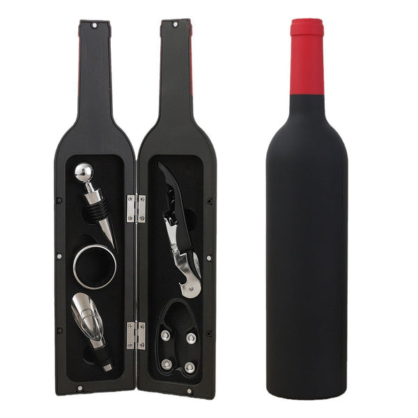 Elosung Red Closure Creative Wine Accessories 5 Piece High Grade Tool Gift Multi Tools