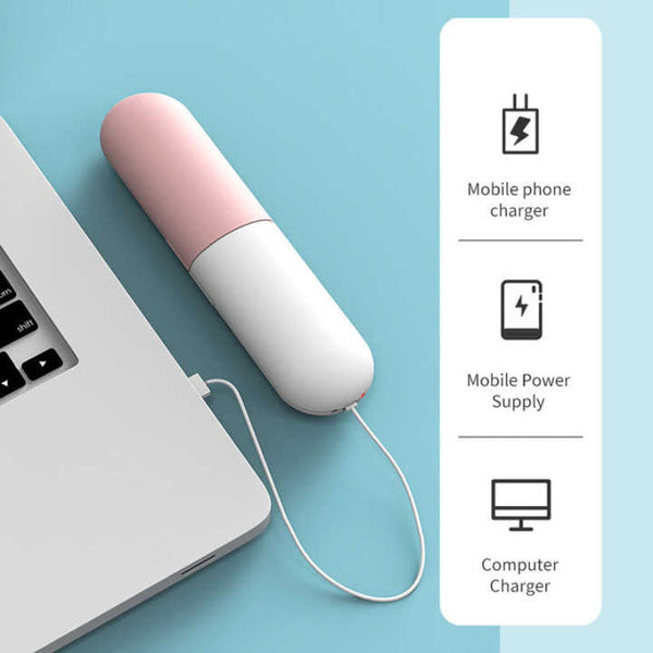 Elosung 1 Piece Pink Portable Uv C Toothbrush Sterilizer Rechargeable Travel Case With Disinfection Compact And Lightweight Easy Clean Design Tumblers