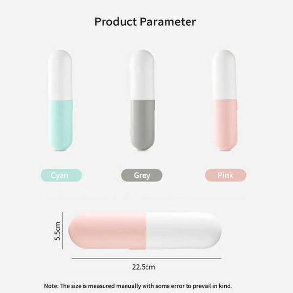 Elosung 1 Piece Pink Portable Uv C Toothbrush Sterilizer Rechargeable Travel Case With Disinfection Compact And Lightweight Easy Clean Design Tumblers