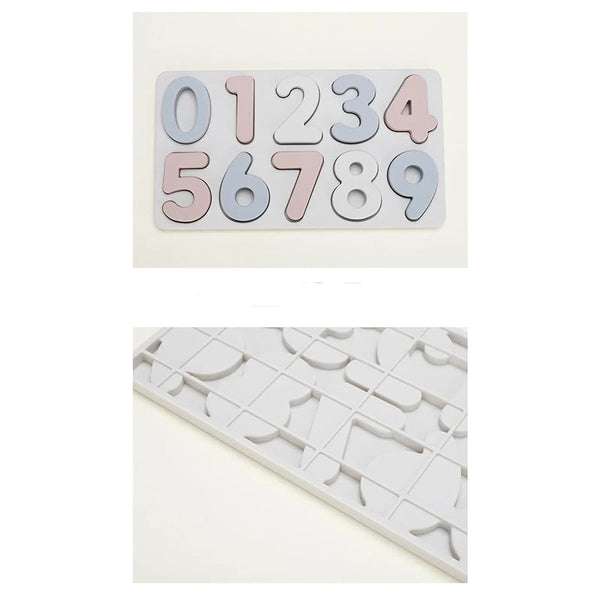 Elosung Colorful Silicone Early Learning Number Puzzle Board For Kids A Food Grade Safe And Durable Montessori Educational Toy Educational Toys