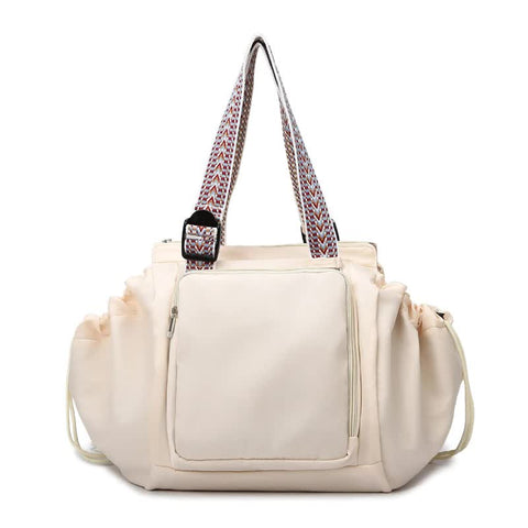 Elosung Off White Convertible Multifunctional Little One Cradle Travel Bag Women's Backpack Shoulder Mummy With Expandable Storage Women's Bags & Hand