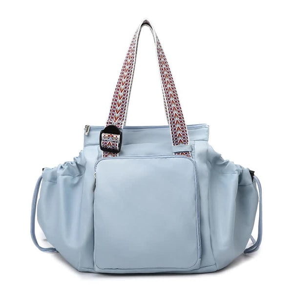 Elosung Blue Convertible Multifunctional Little One Cradle Travel Bag Women's Backpack Shoulder Mummy With Expandable Storage Women's Bags & Handbags