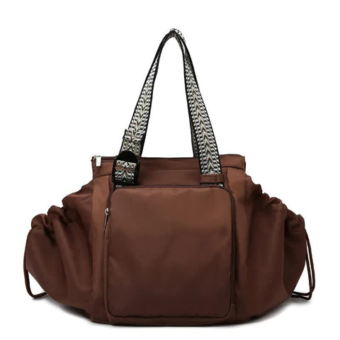 Elosung Brown Convertible Multifunctional Little One Cradle Travel Bag Women's Backpack Shoulder Mummy With Expandable Storage Women's Bags & Handbags