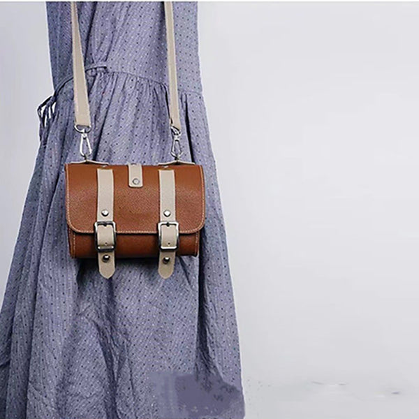 Elosung Brown Bicycle Handlebar Bag Universal Front & Rear Bike Accessory For Commuting And Cycling Bags & Panniers