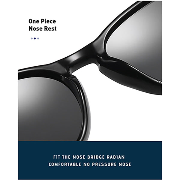 Elosung Brown Stylish Polarized For Men And Women Uv Protection Lightweight Design Trendy Outdoor Activities Sunglasses