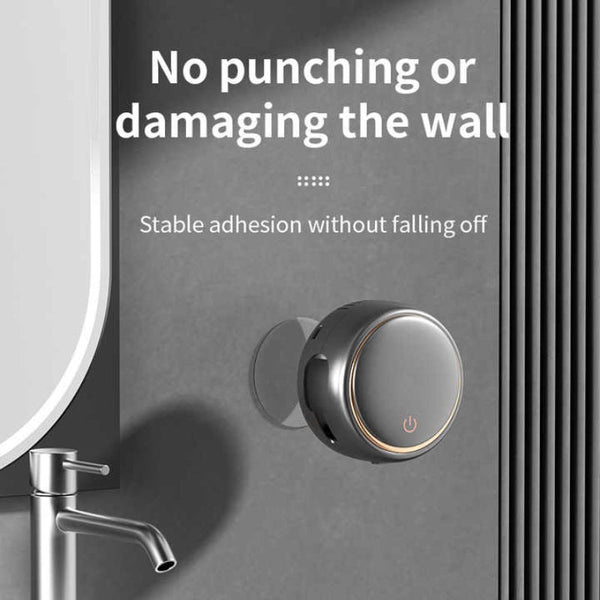 Elosung White Square Uv Toothbrush Sterilizer Holder With Drying Function Dual Slot Wall Mounted Design Usb Rechargeable Compact And Tumblers & Toothb