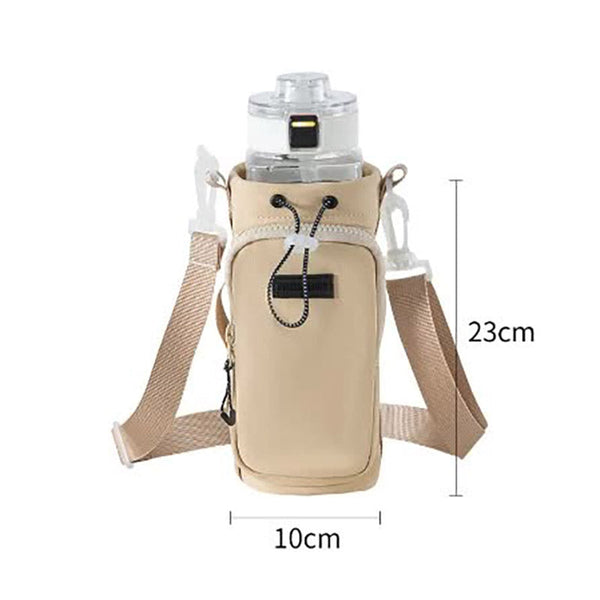 Elosung Yellow Outdoor Water Bag With Shoulder Strap Nylon Waterproof (Water Cup Not Included) Water Bottles