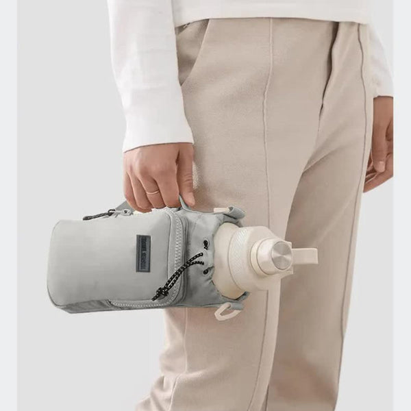 Elosung Yellow Outdoor Water Bag With Shoulder Strap Nylon Waterproof (Water Cup Not Included) Water Bottles