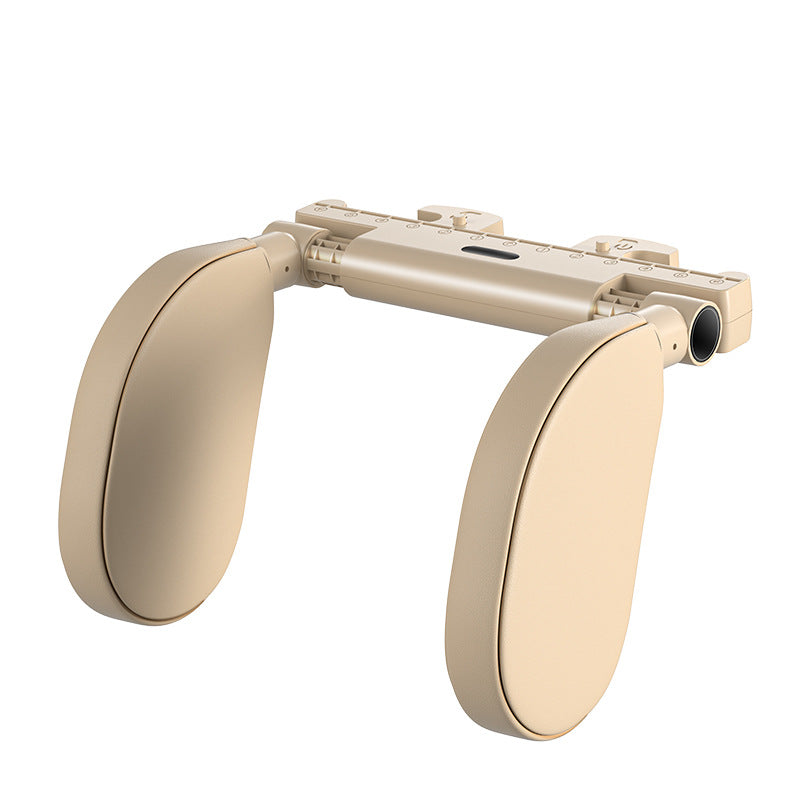 Elosung Off White 3D Memory Foam Car Seat Headrest With Side Support Universal Neck Pillow For Travel Comfort Pillows