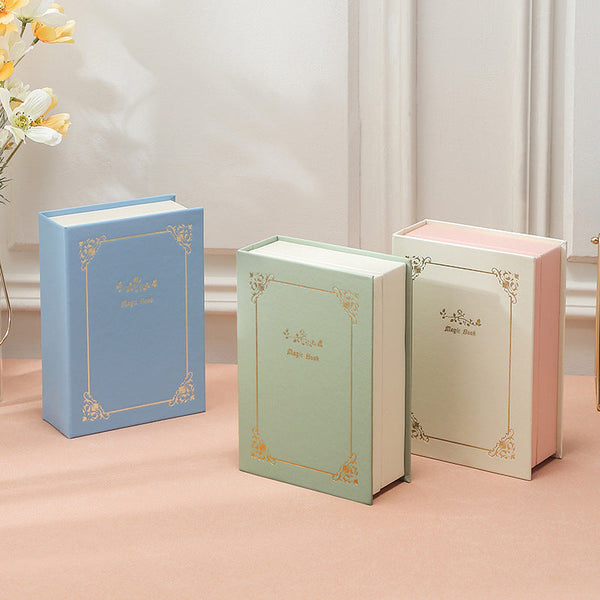 Veile Studios Light Green Creative Pu Jewelry Storage Book Magnetic Closure Organizer For Earrings Rings And Necklaces(The Is Prop Photo Shoot Not Inc