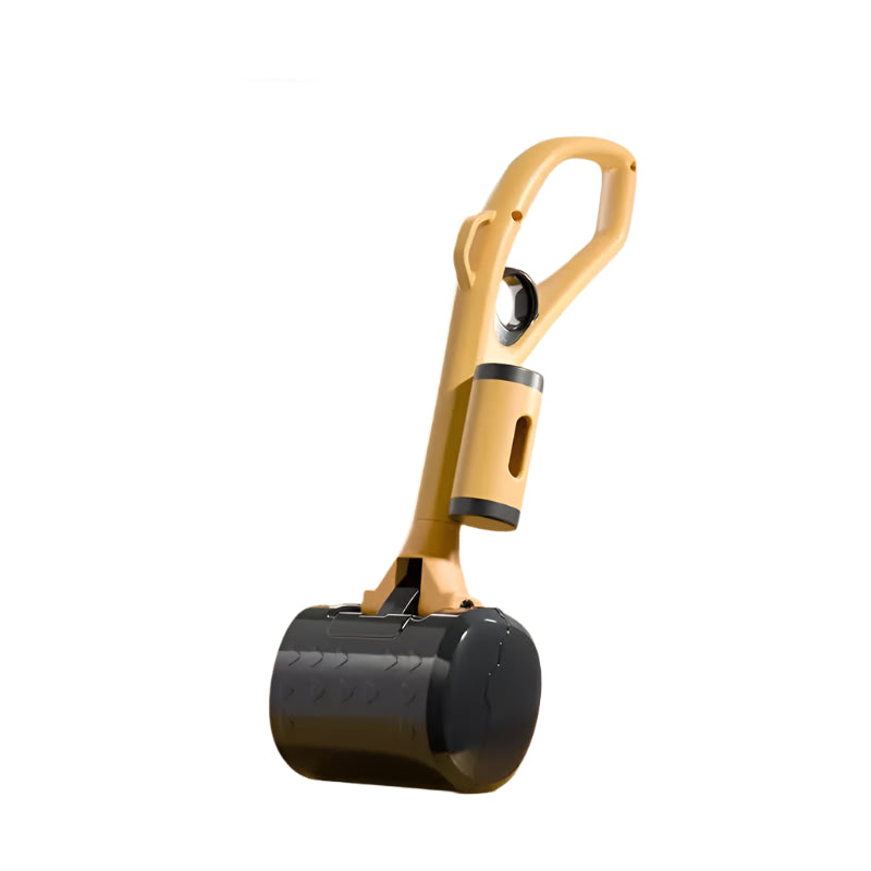 Elosung Yellow Dog Poop Scooper With Large 9.5Cm Opening Ergonomic Handle Lightweight 320G Pet Waste Picker For Outdoor Walks Pooper Scooper & Bags