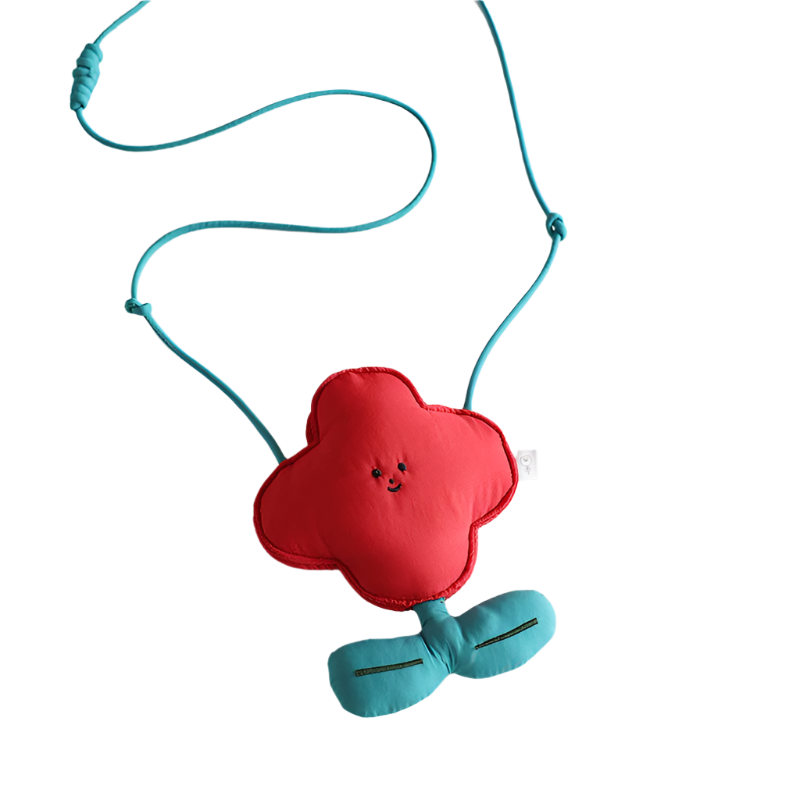 Elosung Red Mini Crossbody Coin Purse & Earphone Pouch Adorable Floral Design Small Bag For Lipsticks Lightweight Travel Essentials Women's Bags & Han