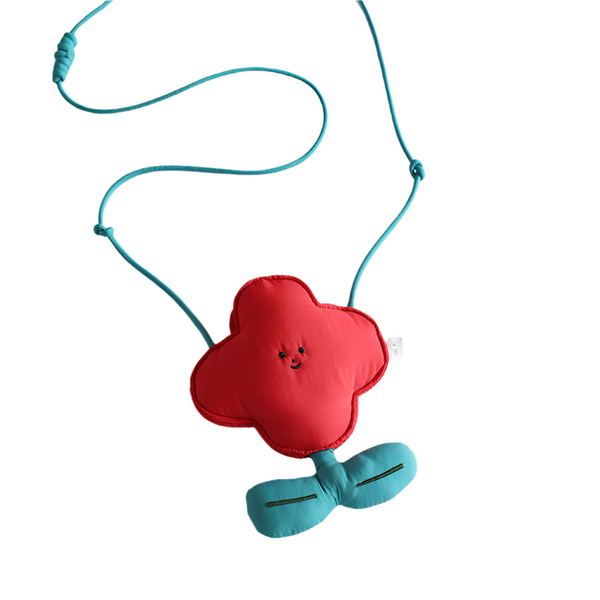 Elosung Red Mini Crossbody Coin Purse & Earphone Pouch Adorable Floral Design Small Bag For Lipsticks Lightweight Travel Essentials Women's Bags & Han