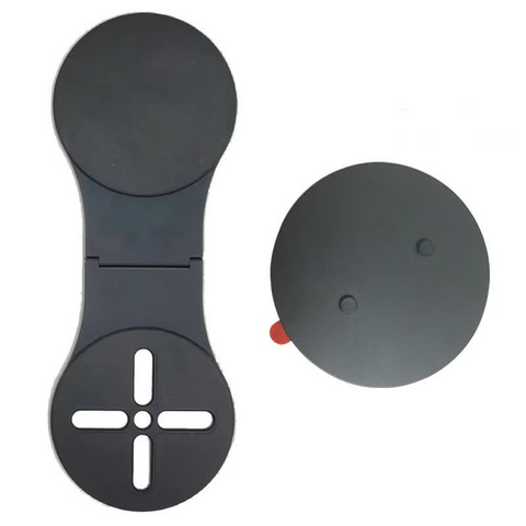 Black Magnetic Foldable Phone Stand Aaa Universal Aluminum Alloy Desktop & Tesla Car Mount Compact And Lightweight Design Mounts & Holders